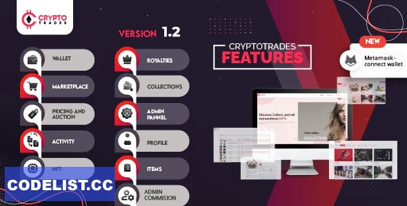 Crypto Trades v1.3 - Opensea Clone using ERC721 » Premium Scripts, Plugins & Mobile