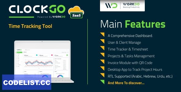 ClockGo SaaS v3.4.0 - Time Tracking Tool - nulled » Premium Scripts, Plugins & Mobile
