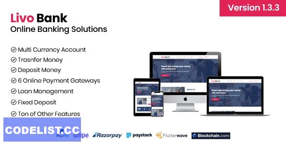 Livo Bank v1.3.3 - Complete Online Banking System » Premium Scripts, Plugins & Mobile