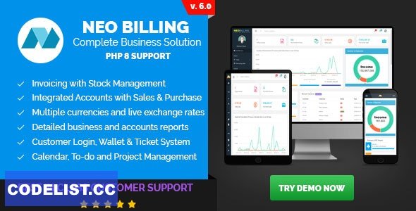 Neo Billing v6.0 - Accounting, Invoicing And CRM Software - nulled » Premium Scripts, Plugins & Mobile