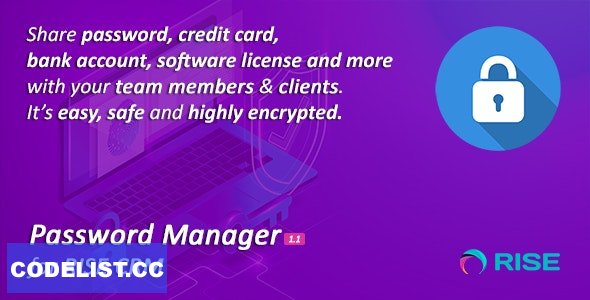 Password Manager for RISE CRM v1.1 » Premium Scripts, Plugins & Mobile
