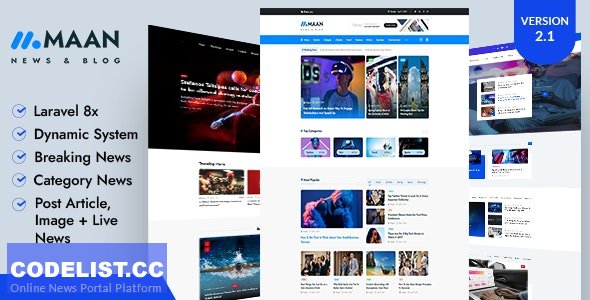 Maan News v2.0.1 - Laravel Magazine Blog &amp; News PHP Script &raquo; Premium Scripts, Plugins &amp; Mobile