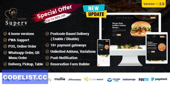 Superv v2.0 - Restaurant Website Management with QR Code Menu » Premium Scripts, Plugins & Mobile