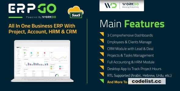 ERPGo SaaS v7.3 - All In One Business ERP With Project, Account, HRM & CRM - nulled » Premium Scripts, Plugins & Mobile
