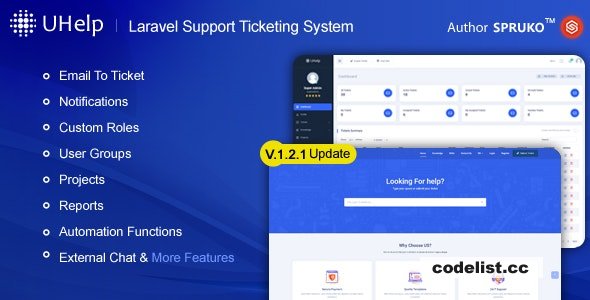 Uhelp v1.2.2 - Helpdesk Support Ticketing System » Premium Scripts, Plugins & Mobile