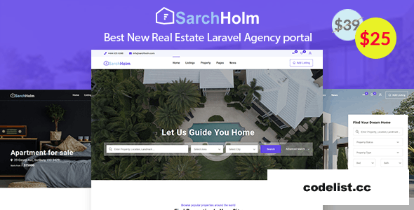 Sarchholm v2.0.3 - real estate laravel multilingual agency portal &raquo; Premium Scripts, Plugins &amp; Mobile