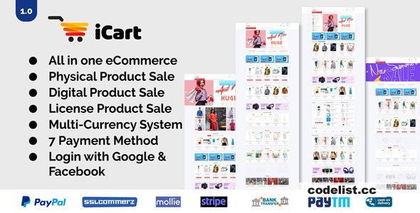 iCart v1.0 - Multipurpose eCommerce CMS » Premium Scripts, Plugins & Mobile