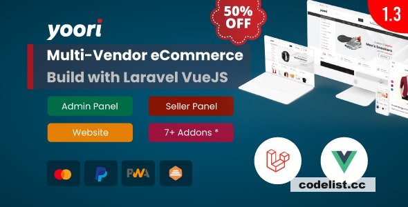 YOORI v1.3.2 - Laravel Vue Multi-Vendor PWA eCommerce CMS » Premium Scripts, Plugins & Mobile