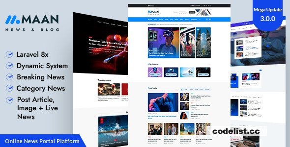 Maan News v3.2.0 - Laravel Magazine Blog &amp; News PHP Script &raquo; Premium Scripts, Plugins &amp; Mobile