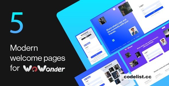 Wonderful v1.2 - The Ultimate Welcome Page Themes For WoWonder » Premium Scripts, Plugins & Mobile