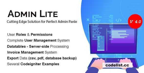 Admin Lite v4.0 - PHP Admin Panel + User Management » Premium Scripts, Plugins & Mobile