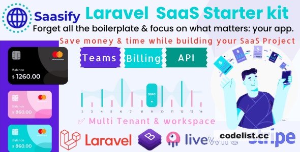 Saasify v2.0 - advance Laravel SaaS Starter kit » Premium Scripts, Plugins & Mobile