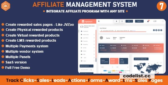 Affiliate Management System v7.0.0.2 - PHP Platform » Premium Scripts, Plugins & Mobile