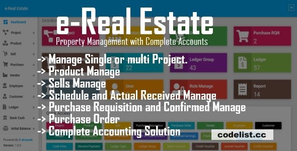 e-Real Estate - Property Management with Complete Accounts » Premium Scripts, Plugins & Mobile