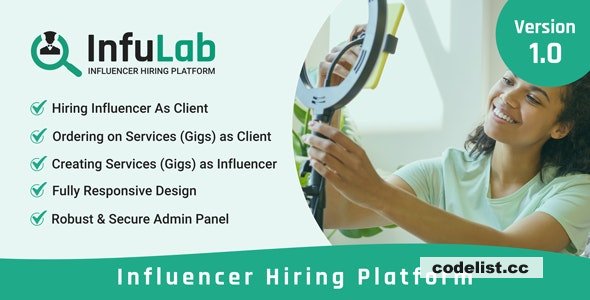 InfuLab v1.0 - Influencer Hiring Platform » Premium Scripts, Plugins & Mobile