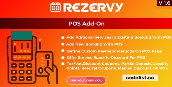 Rezervy - Point of sale system for bookings & multi payment management (POS AddOn) v1.6 » Premium Scripts, Plugins & Mobile