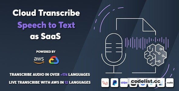 Cloud Transcribe v1.0.1 - Speech to Text as SaaS &raquo; Premium Scripts, Plugins &amp; Mobile