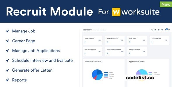 Recruit Module For Worksuite CRM v1.0.2 &raquo; Premium Scripts, Plugins &amp; Mobile