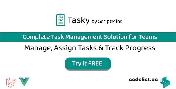 Tasky v1.0 - Complete Task Management Solution » Premium Scripts, Plugins & Mobile
