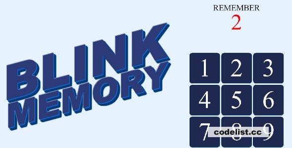 Blink Memory HTML5 Game v1.0 » Premium Scripts, Plugins & Mobile