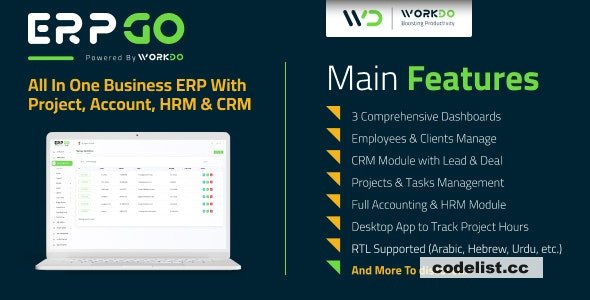 ERPGo v3.3 - All In One Business ERP With Project, Account, HRM, CRM & POS - nulled » Premium Scripts, Plugins & Mobile