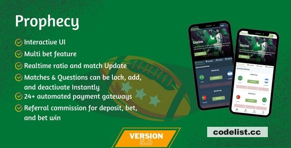 Prophecy v5.0.3 - An Online Betting Platform - nulled &raquo; Premium Scripts, Plugins &amp; Mobile