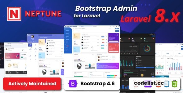 Neptune v1.0.12 - Laravel Admin UI Template » Premium Scripts, Plugins & Mobile
