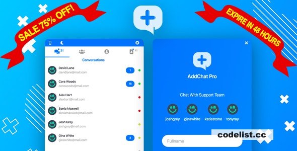 AddChat Laravel Pro v1.1.1 - Live Chat Widget + Multi-User Chat + Customer Support » Premium Scripts, Plugins & Mobile