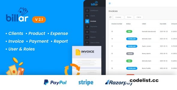 Billar v2.5.2 - Invoice Management System - nulled » Premium Scripts, Plugins & Mobile
