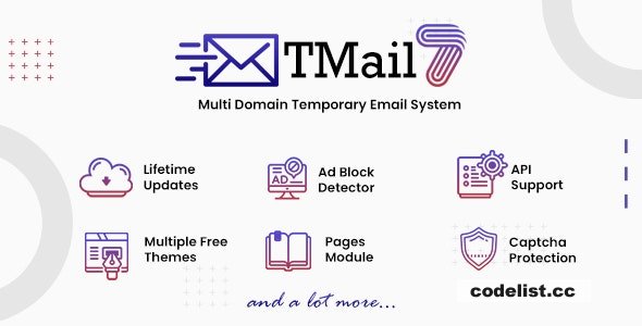 TMail v7.1 - Multi Domain Temporary Email System - nulled » Premium Scripts, Plugins & Mobile