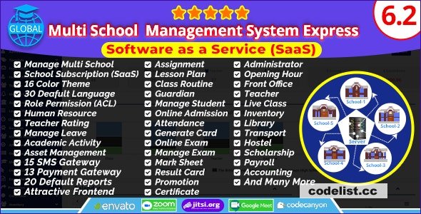 Global v6.2 - Multi School Management System Express - nulled » Premium Scripts, Plugins & Mobile