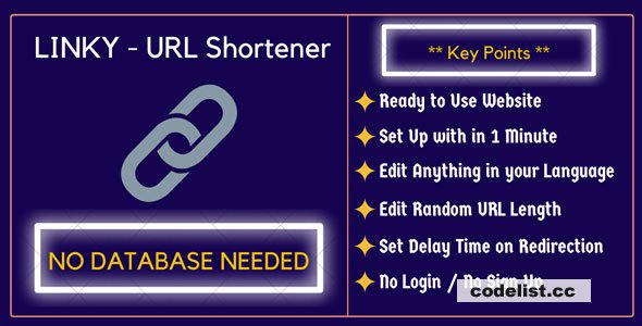 Linky v1.0 - URL Shortener Script without database » Premium Scripts, Plugins & Mobile