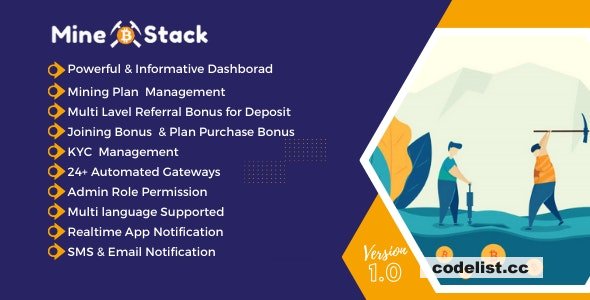 MineStack v1.0 - A Cloud Mining Platform » Premium Scripts, Plugins & Mobile
