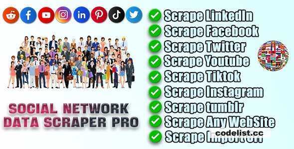 Social Network Data Scraper Pro v1.8.0.2 » Premium Scripts, Plugins & Mobile