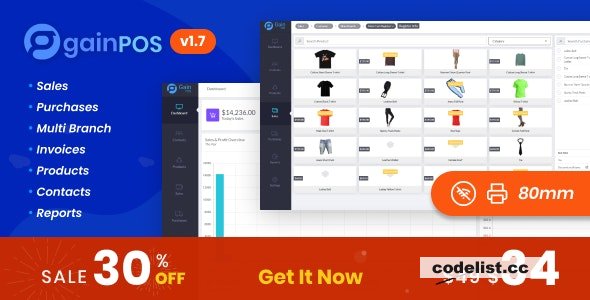 Gain POS v1.7 - Inventory and Sales Management System - nulled » Premium Scripts, Plugins & Mobile