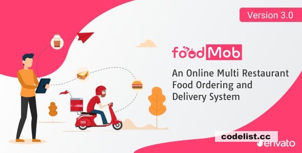 FoodMob v3.0 - An Online Multi Restaurant Food Ordering and Delivery System with Contactless QR Code Menu - nulled » Premium Scripts, Plugins & Mobile