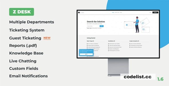 Z Desk v1.6 - Support Tickets System with Knowledge Base and FAQs - nulled &raquo; Premium Scripts, Plugins &amp; Mobile