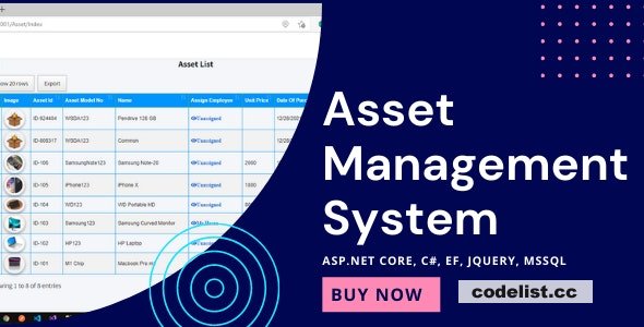 Asset Management System with Barcode | ASP.NET Core | EF Core | .NET Core 6.0 v1.0.6 » Premium Scripts, Plugins & Mobile