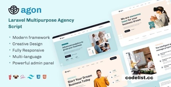 Agon v1.8.0 - Laravel Multipurpose Agency Script - nulled » Premium Scripts, Plugins & Mobile