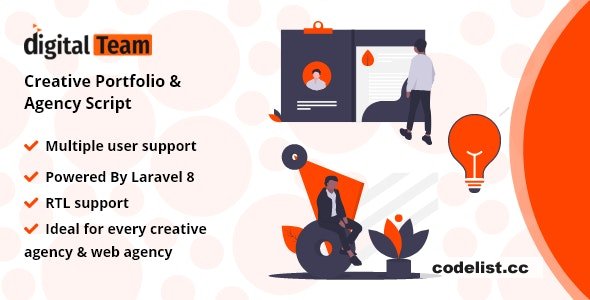 DigitalTeam v1.0 - Creative Portfolio & Agency Script » Premium Scripts, Plugins & Mobile