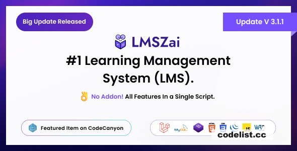 LMSZAI v3.1.1 - LMS | Learning Management System (Laravel) » Premium Scripts, Plugins & Mobile