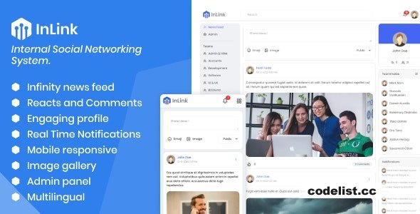 InLink v1.0 - Internal Social Networking System - nulled » Premium Scripts, Plugins & Mobile