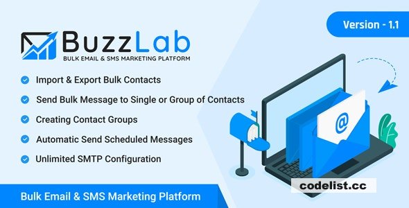 BuzzLab v1.1 - Bulk Email And SMS Marketing Platform - nulled » Premium Scripts, Plugins & Mobile