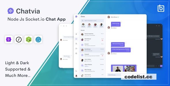 Chatvia v2.2.0 - Nodejs Socket.io Chat App » Premium Scripts, Plugins & Mobile