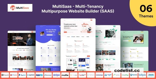 MultiSaas v1.0.3 - Multi-Tenancy Multipurpose Website Builder (Saas) &raquo; Premium Scripts, Plugins &amp; Mobile