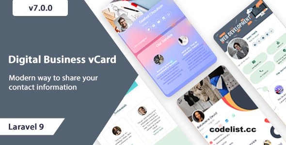 VCard SaaS v7.3.1 - Digital Business Card Builder SaaS - Laravel VCard Saas » Premium Scripts, Plugins & Mobile