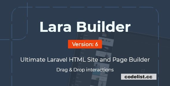 LaraBuilder v6.7 - Laravel Drag&Drop SaaS HTML site builder » Premium Scripts, Plugins & Mobile