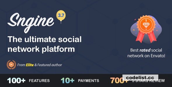 Sngine v3.9.1 - The Ultimate PHP Social Network Platform - nulled » Premium Scripts, Plugins & Mobile