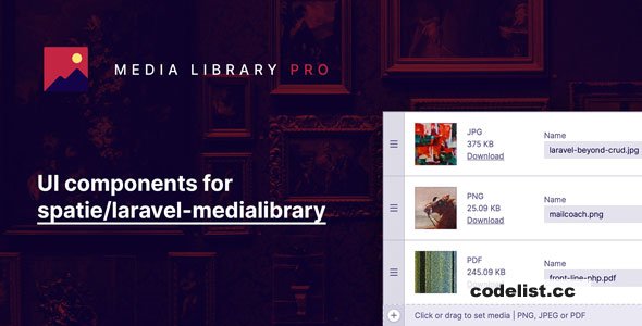 Laravel Media Library Pro v2.6.1 » Premium Scripts, Plugins & Mobile