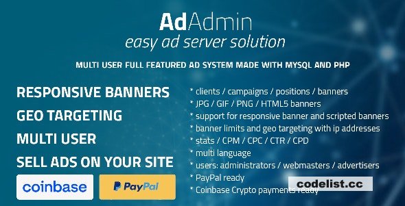 AdAdmin v4.2.8d - Easy full featured ad server » Premium Scripts, Plugins & Mobile